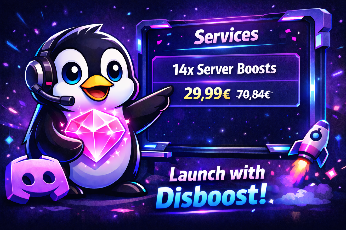 Discord 14x Server Boost [1 Month]
